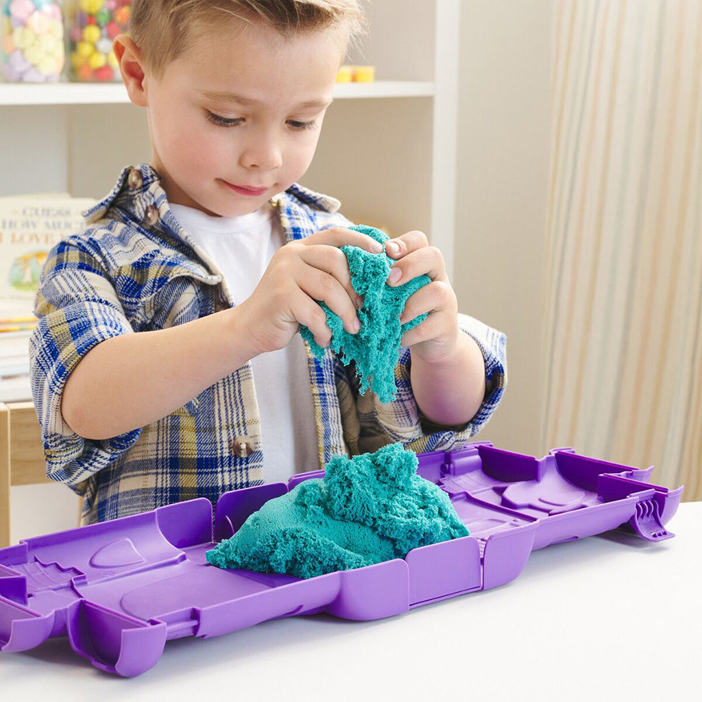 Kinetic Sand, Sandslot fold-ud æske - Lime green