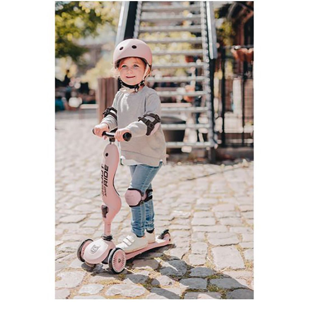 Scoot & Ride Beskyttelsesudstyr til løbehjul, Rose - Str. XXS-S