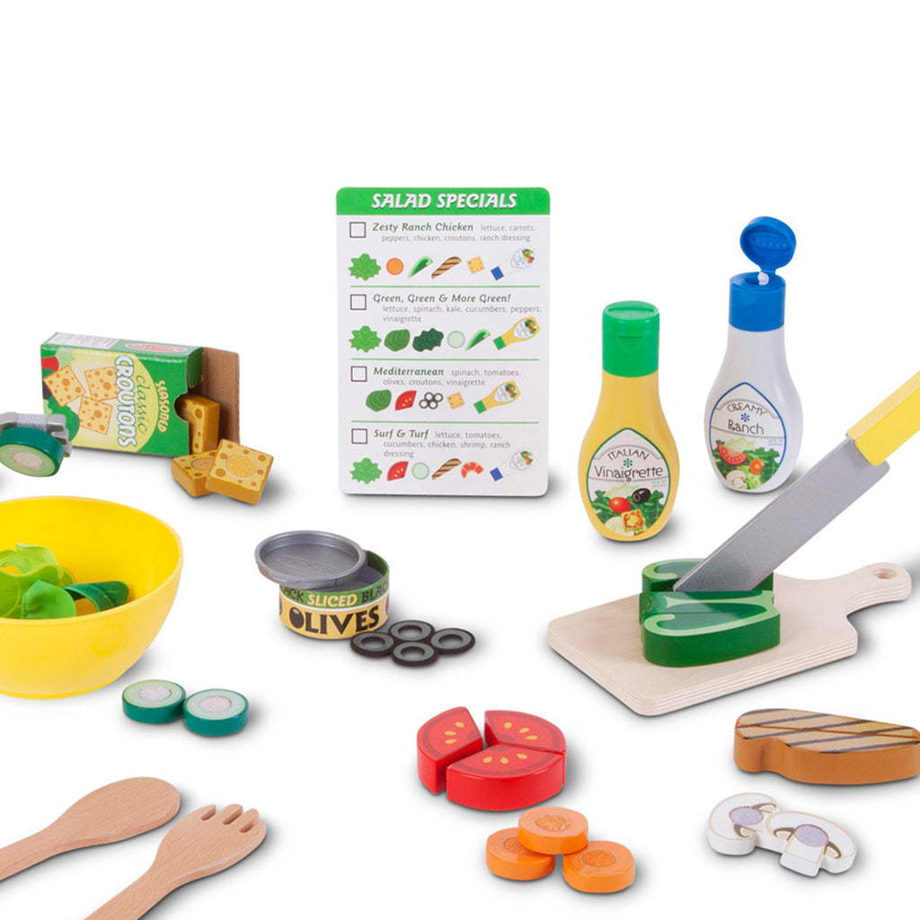 Melissa & Doug Legemad i træ, Salat sæt