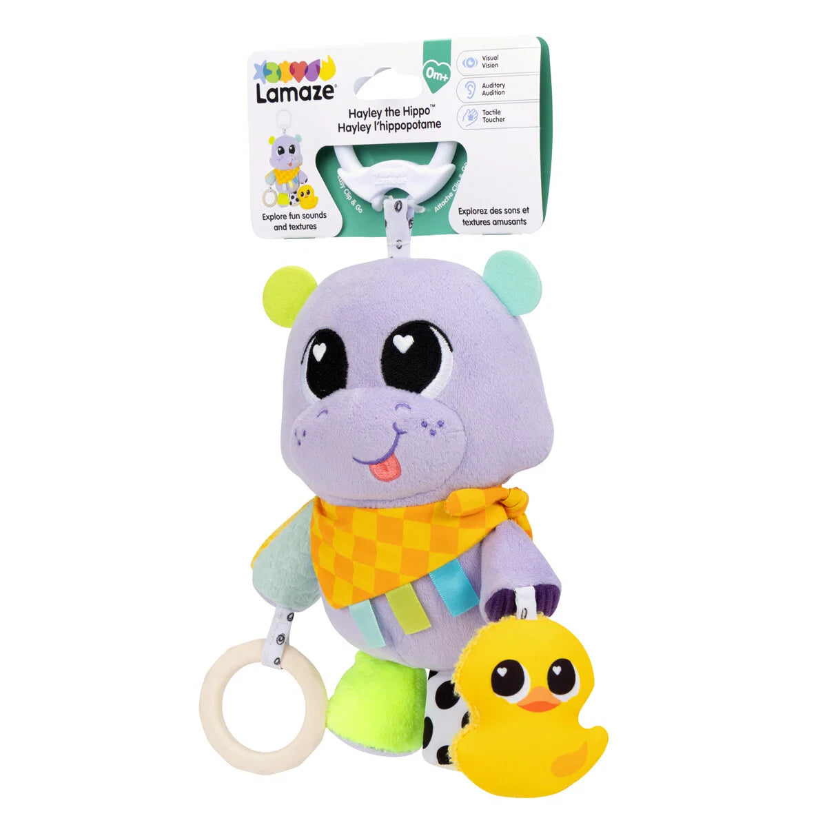 Lamaze aktivitetslegetøj, Hayley the Hippo Clip & Go