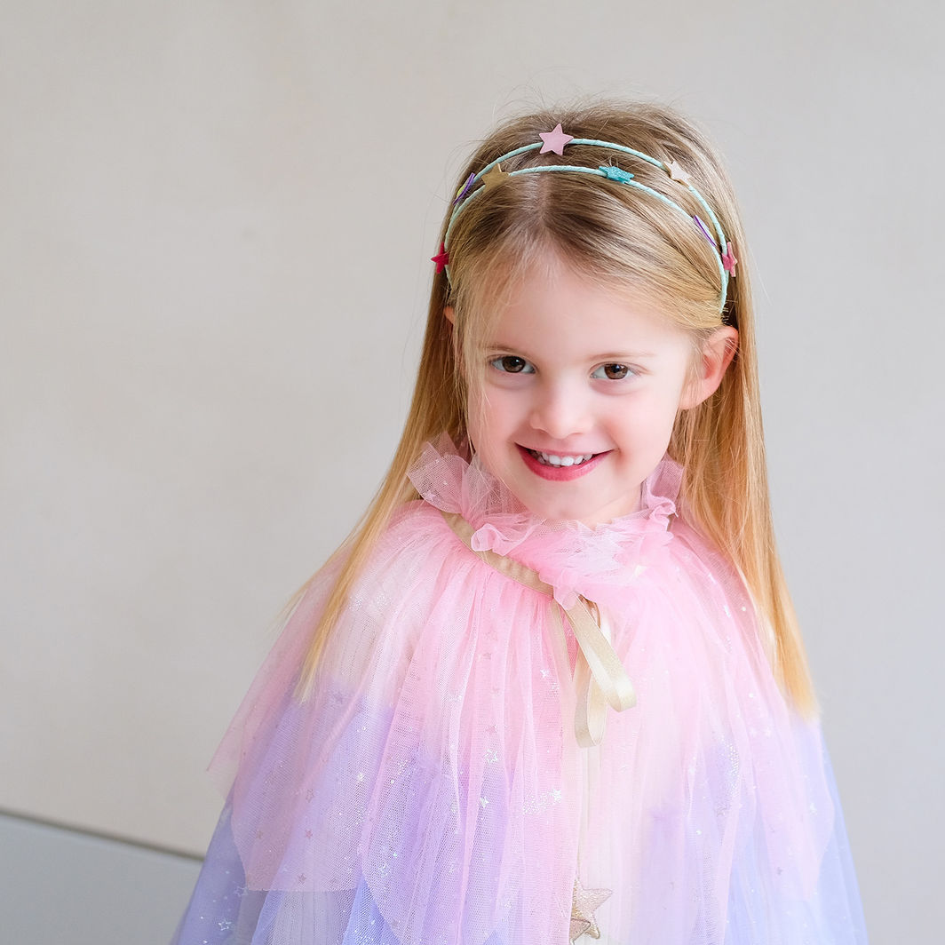 Mimi & Lula dobbelt hårbøjle, Rainbow and Star My Little Unicorn