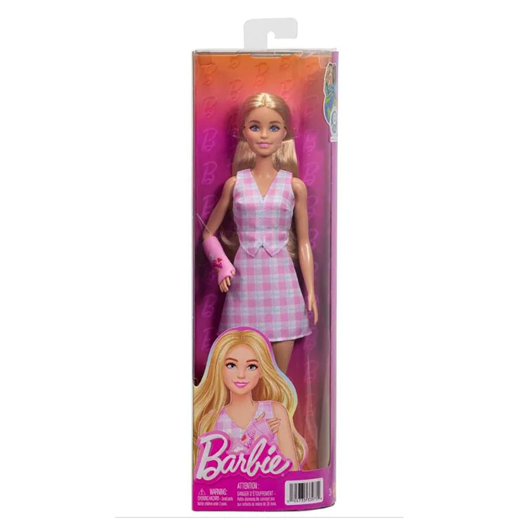 Barbie Fashionista dukke, armbind, ternet vest og nederdel