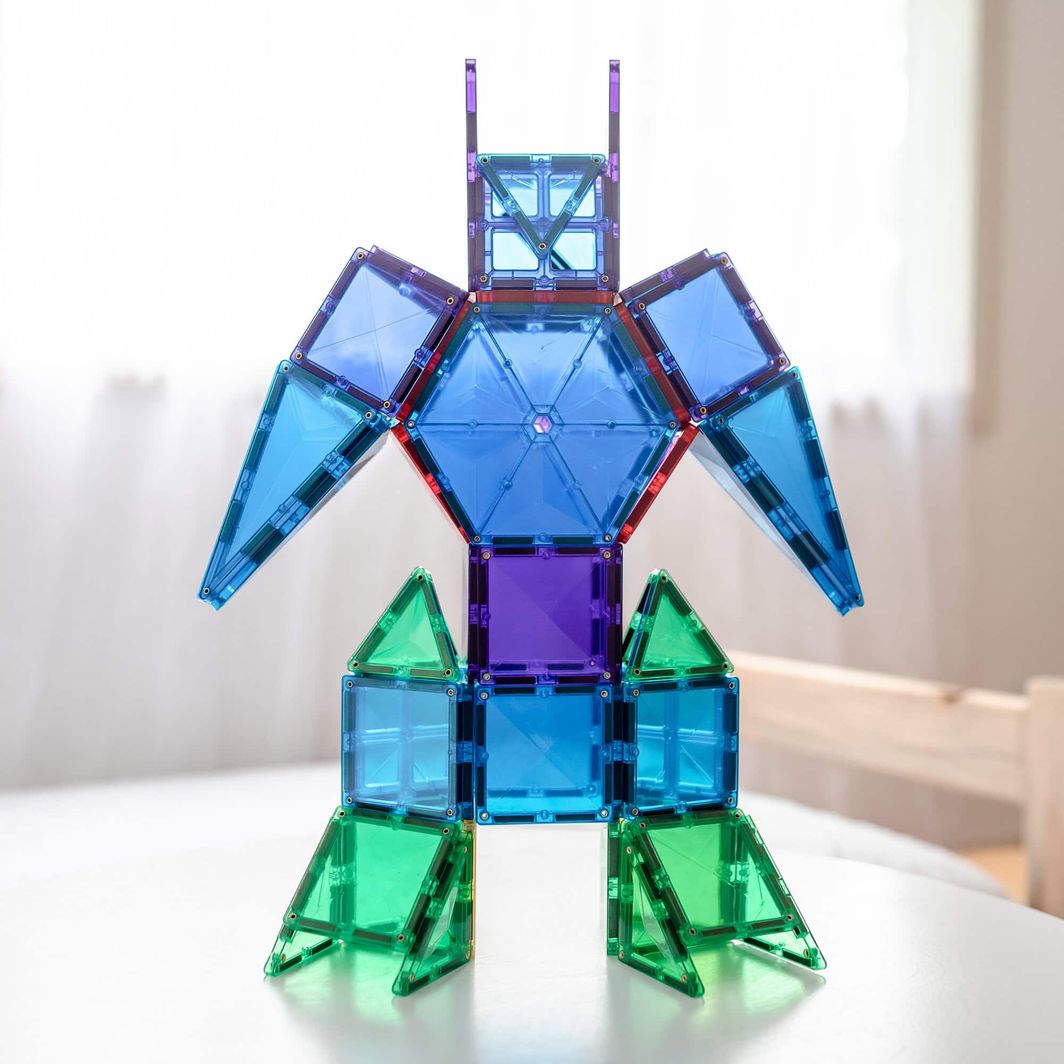 Connetix Mega Pack, Magnetisk byggesæt m. 212 dele - Rainbow