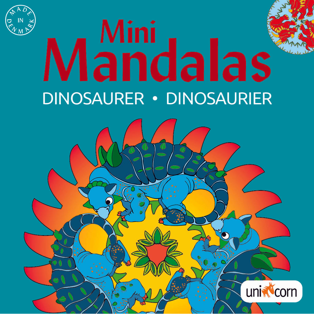 Mandalas malebog mini, dinosaurer