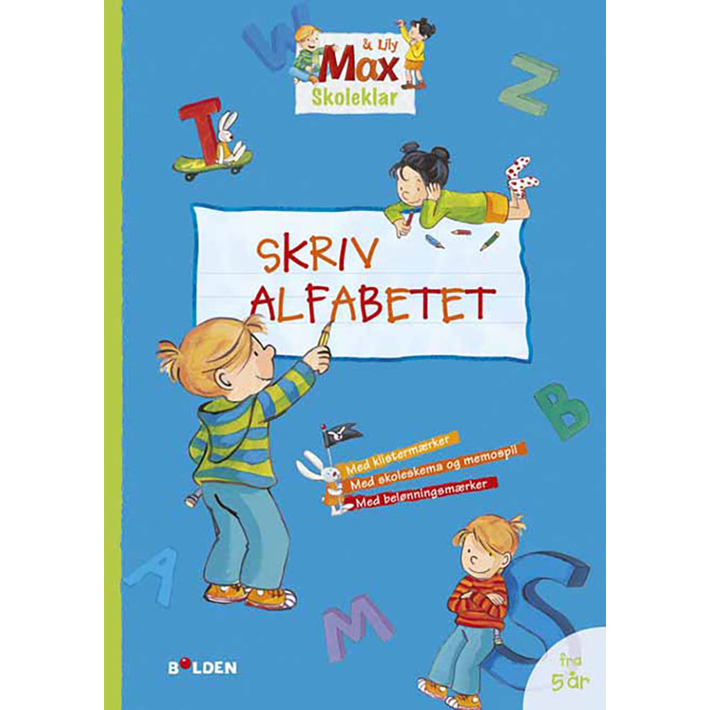 Max Skoleklar: Skriv alfabetet