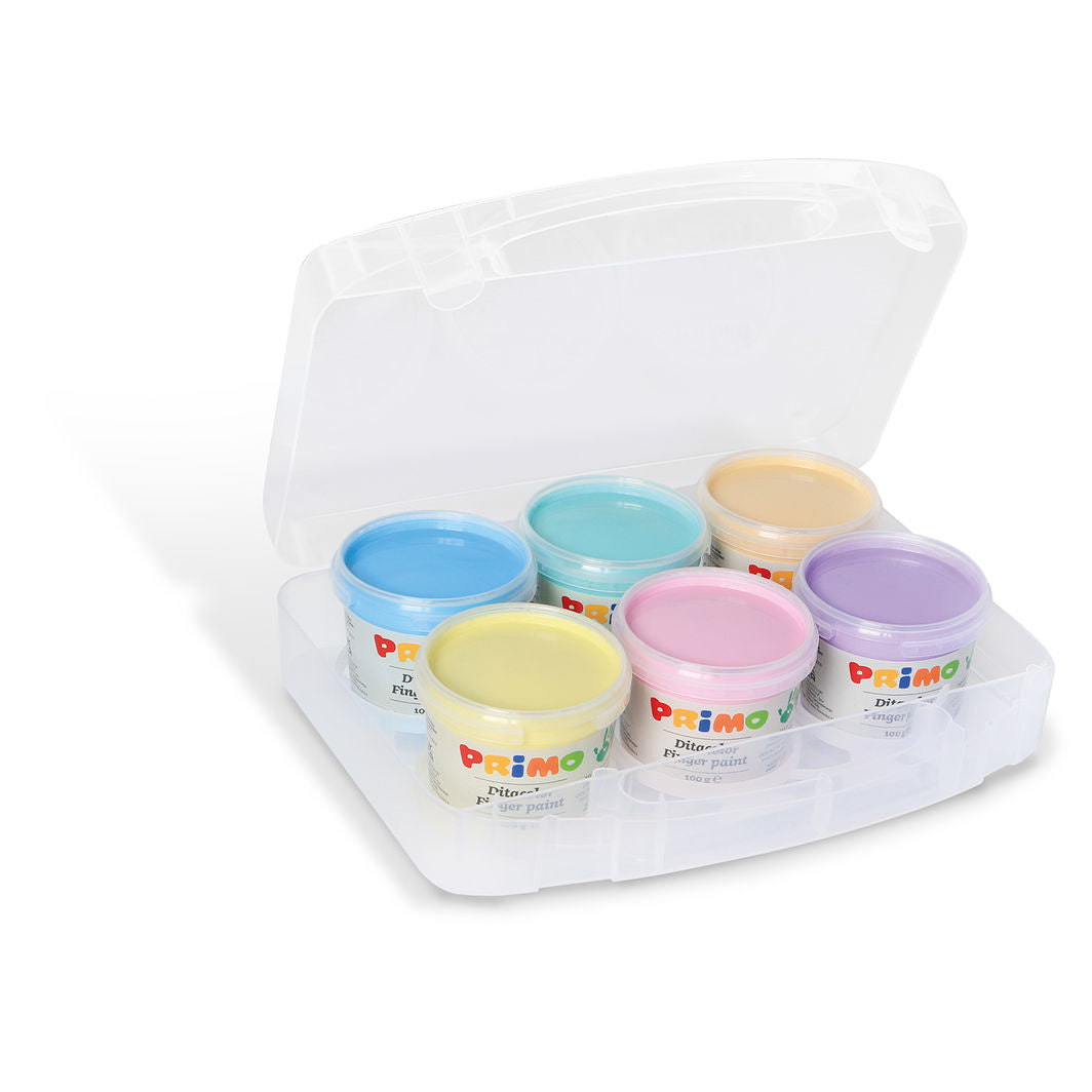 Primo Fingermaling 6 bøtter - Pastel