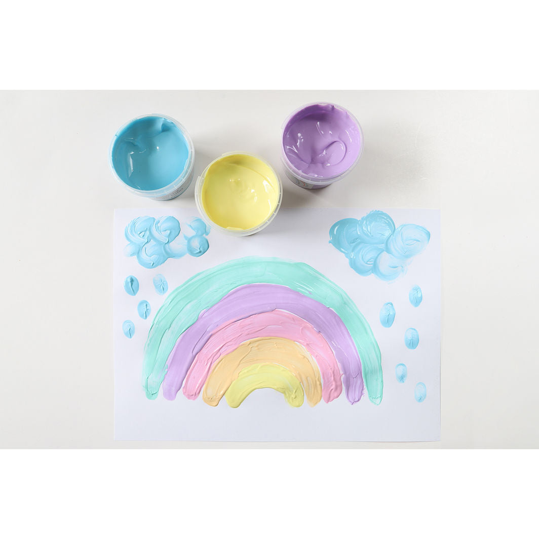 Primo Fingermaling 6 bøtter - Pastel