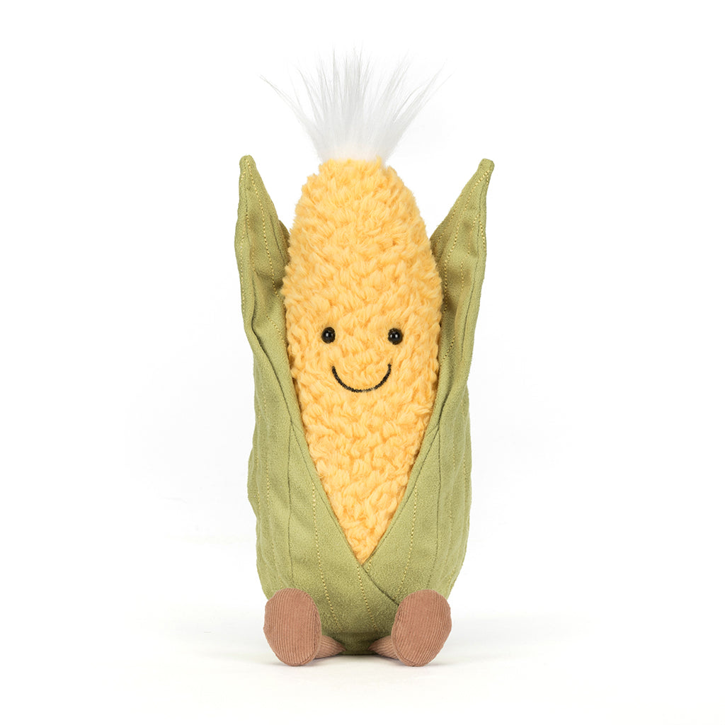 Jellycat bamse, Amuseables Sweetcorn - 27 cm