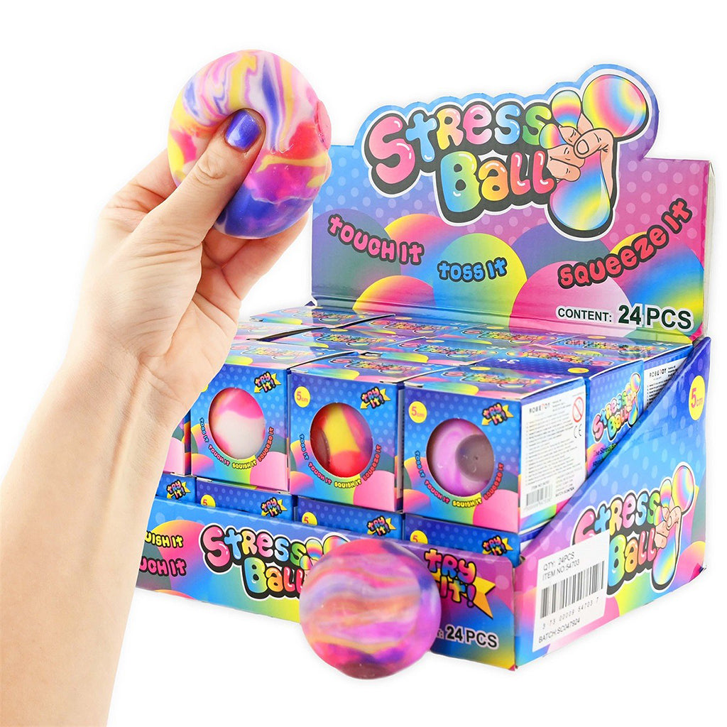 Robetoy squeeze ball, marble flour