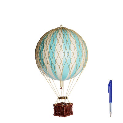 Luftballon, lys blå - 18 cm
