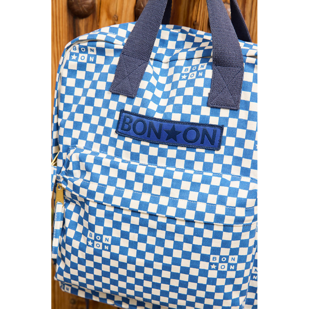 Bonton rygsæk, mellemstor - Damier Bleu