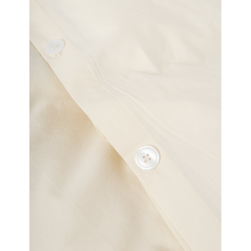 Studio Feder voksensengetøj, økologisk percale - Ivory