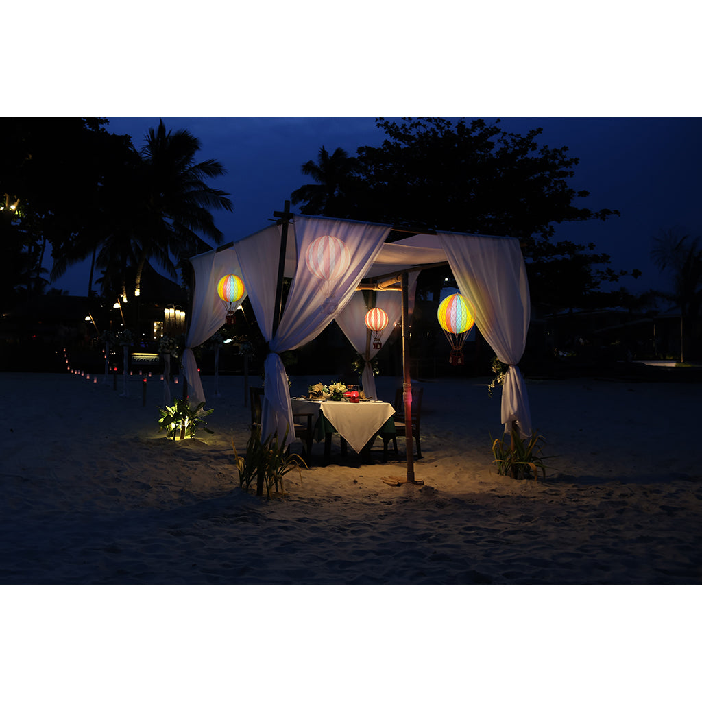 LED Luftballon, Travel light True red - 18 cm