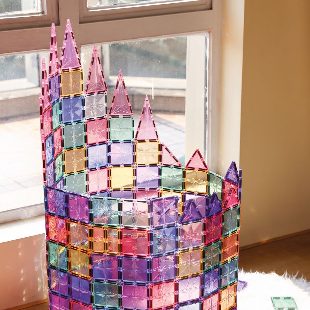 Cleverclixx Magnetisk byggeleg, Mega Creative Pack Pastel - 210pcs