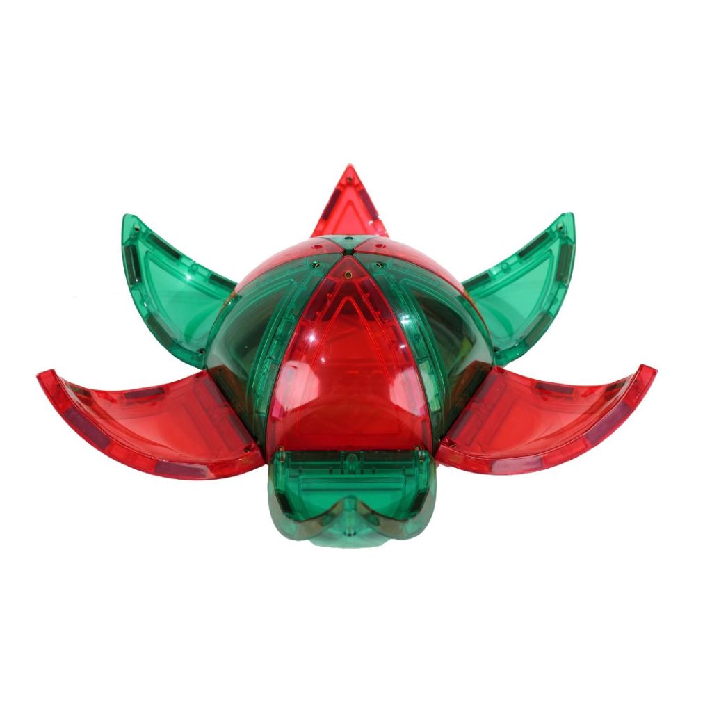 Cleverclixx Magnetisk byggeleg, Curved dome pack Intense, 47 pcs