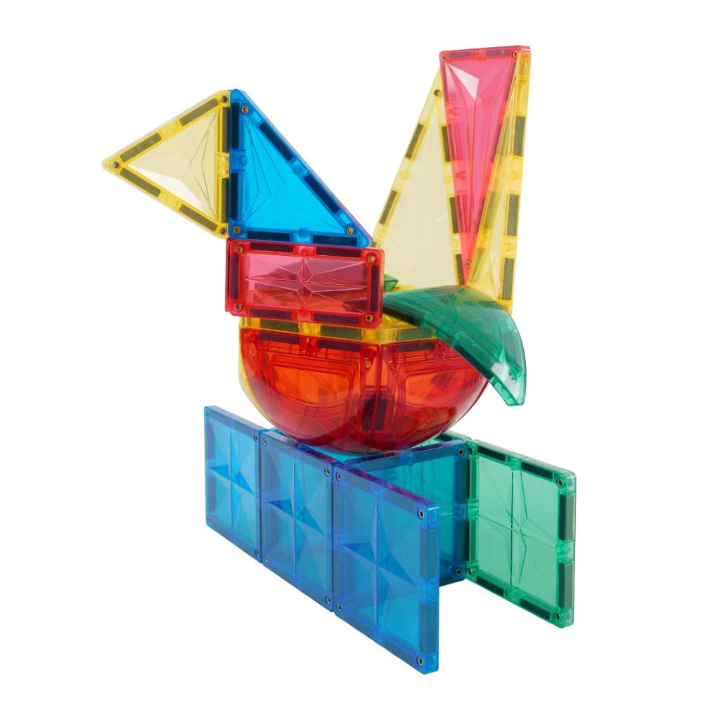 Cleverclixx Magnetisk byggeleg, Curved dome pack Intense, 47 pcs