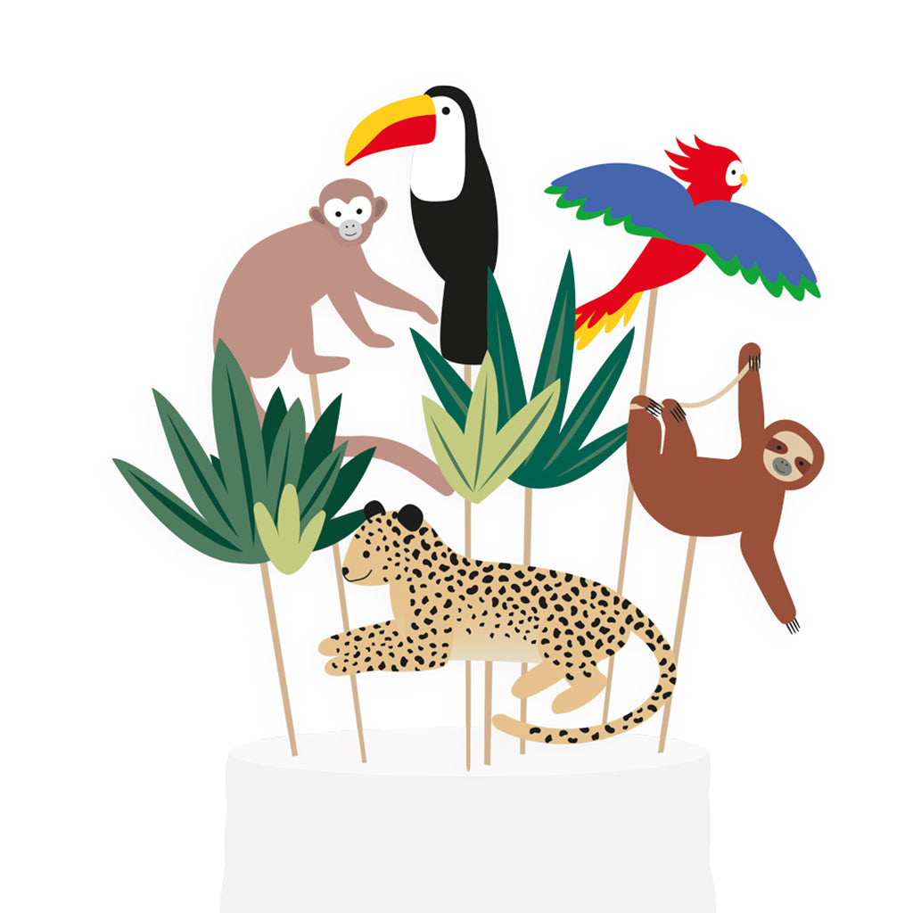 My Litte Day kagepynt, 8 stk - Tropical