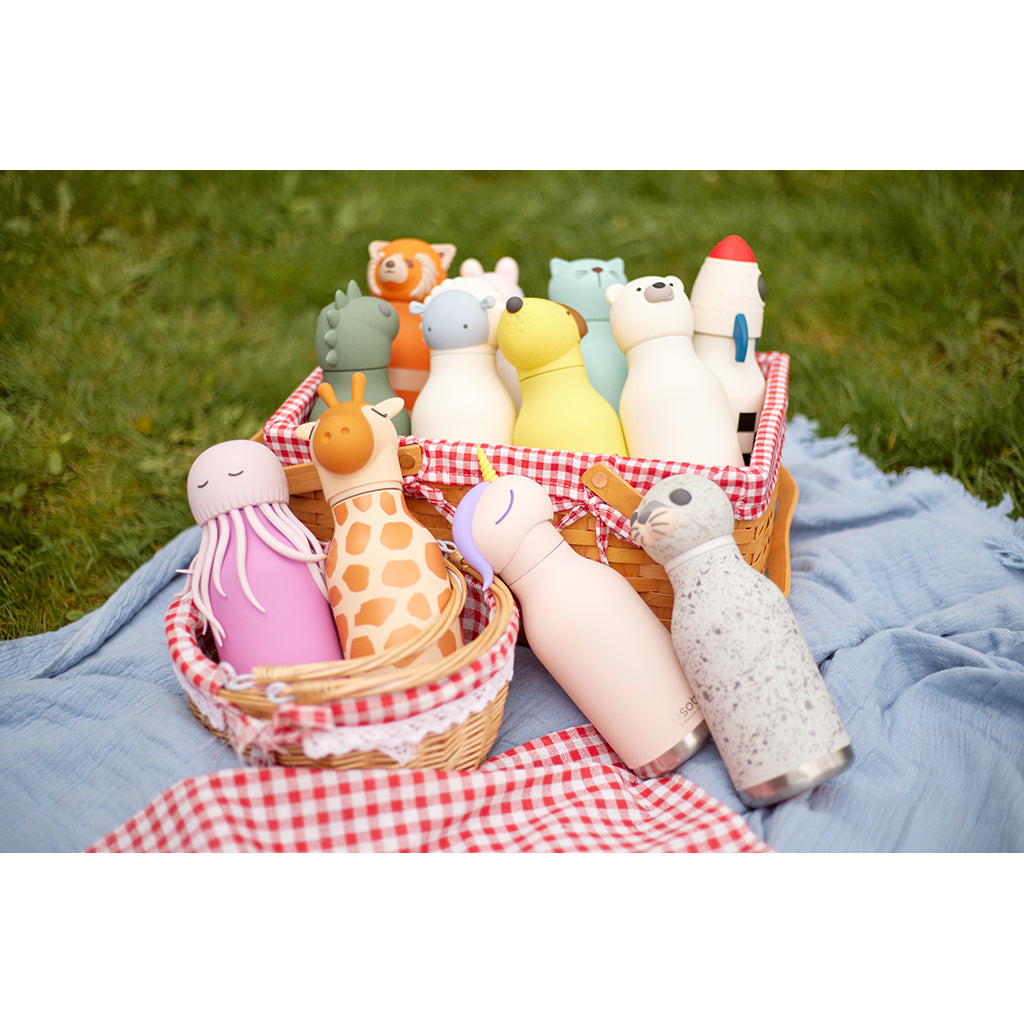 Asobu Bestie Animal termo drikkedunk, 460 ml. - Flamingo