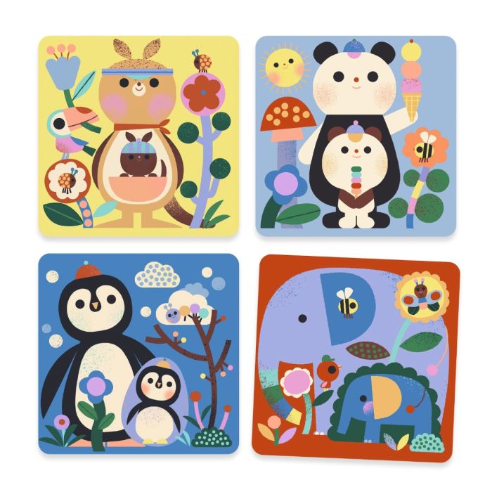 Djeco mal med vand, Borte tit tit dyrebørn - Fra 18 mdr.