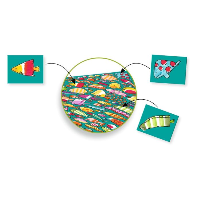 Djeco spil, Crazy Fishy-Fish - Observationsspil