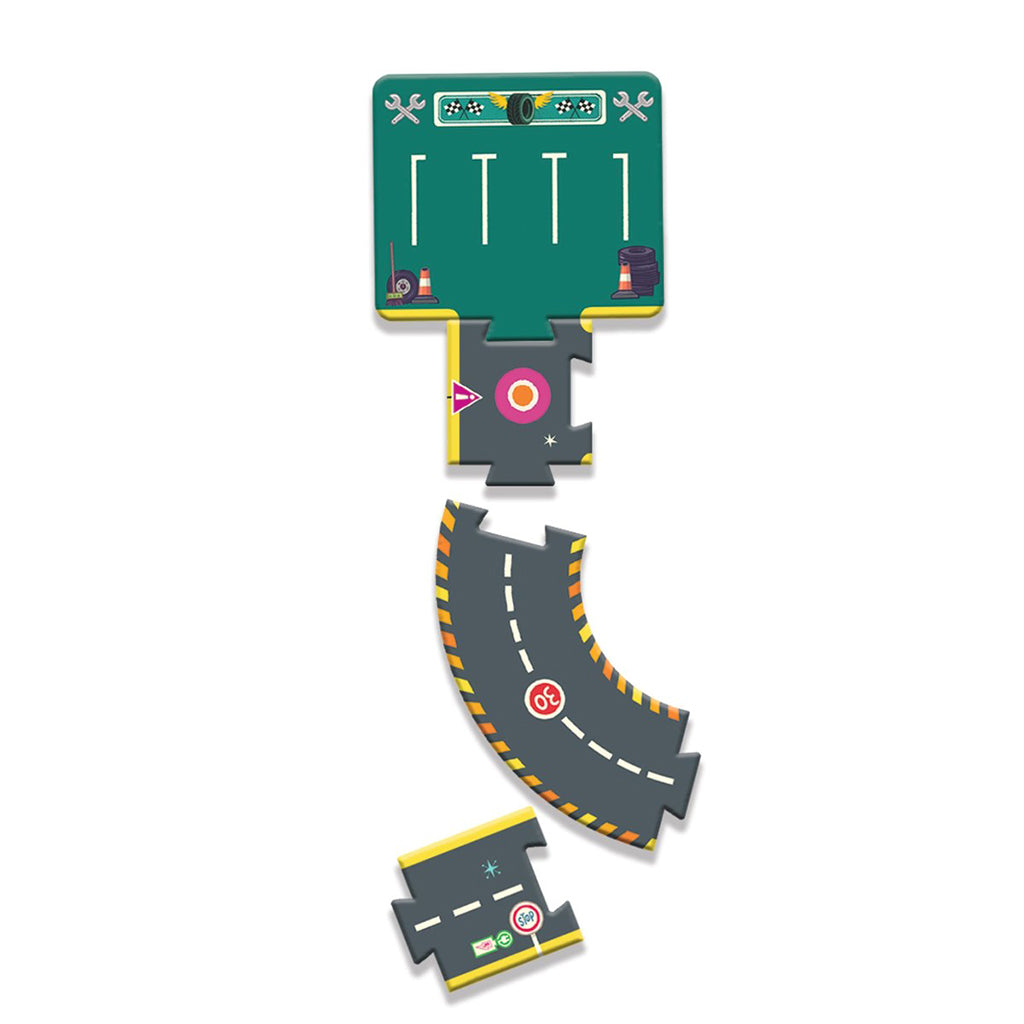 Djeco Crazy Motors puslespil, Vej - 26 brikker