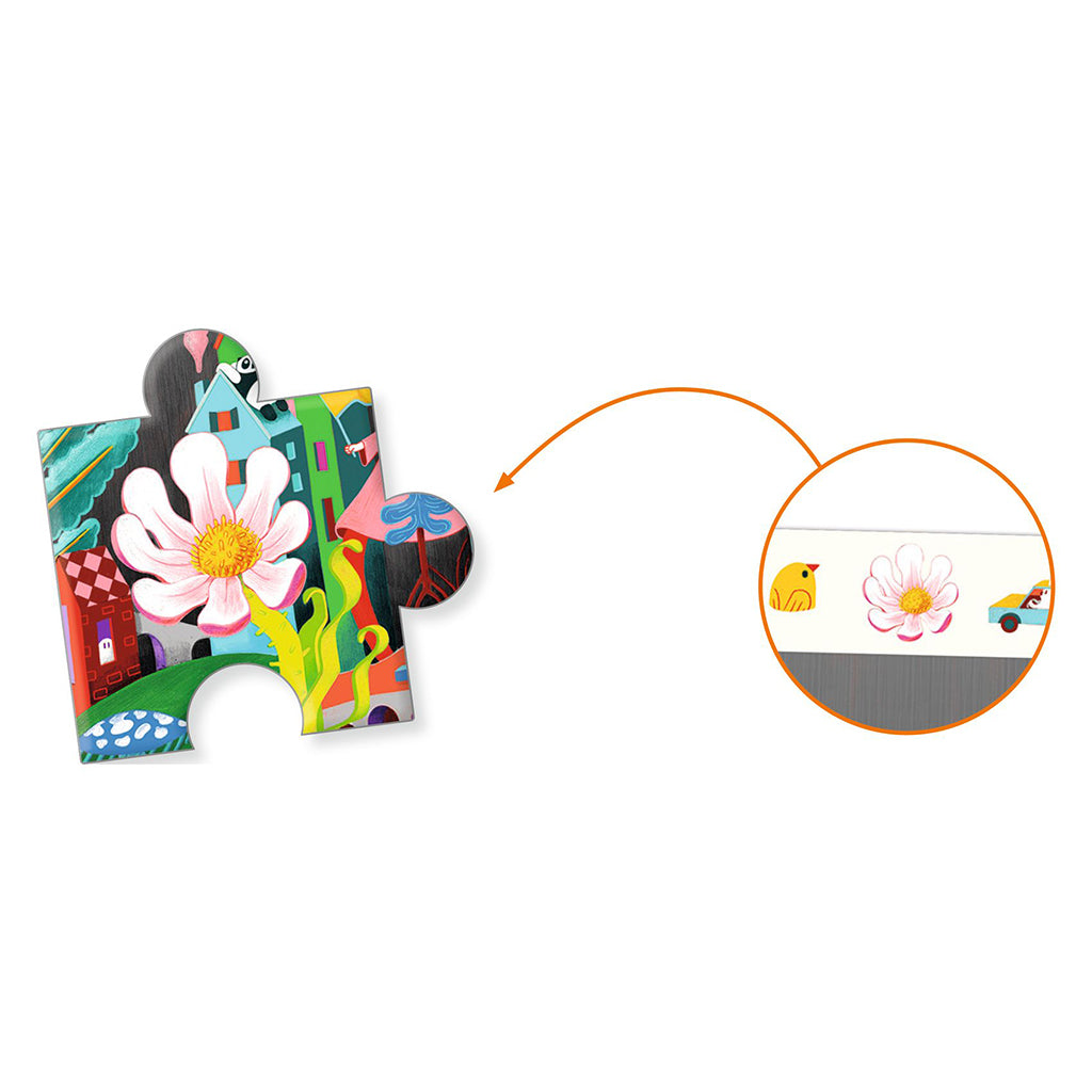 Djeco observationspuslespil, Den skøre by - 200 brikker