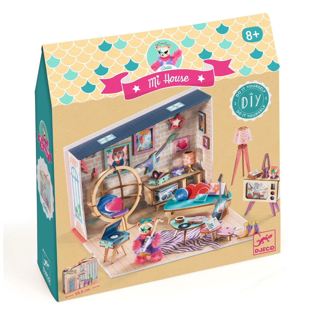 Djeco Mi House, DIY, miniature dukkehus - Stella