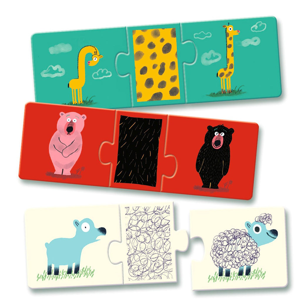 Djeco Leg & Lær puslespil, Dyr