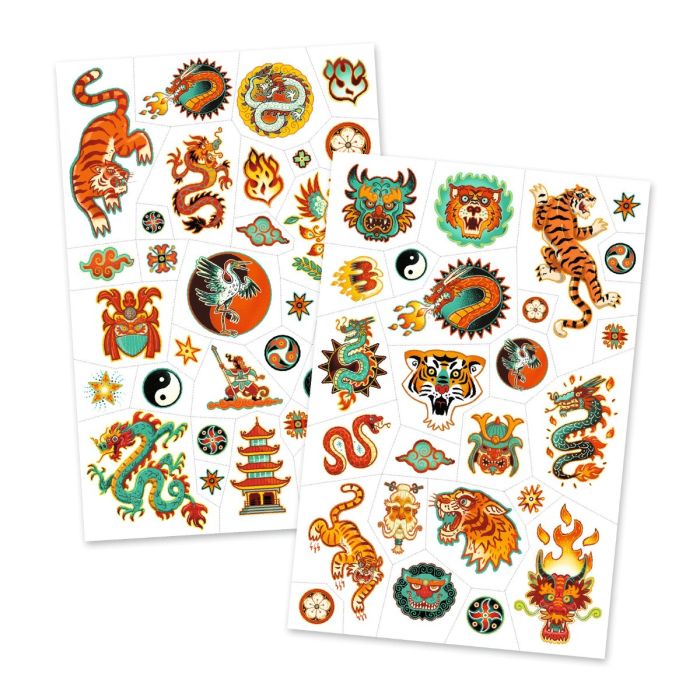 Djeco Tattoos, Asien