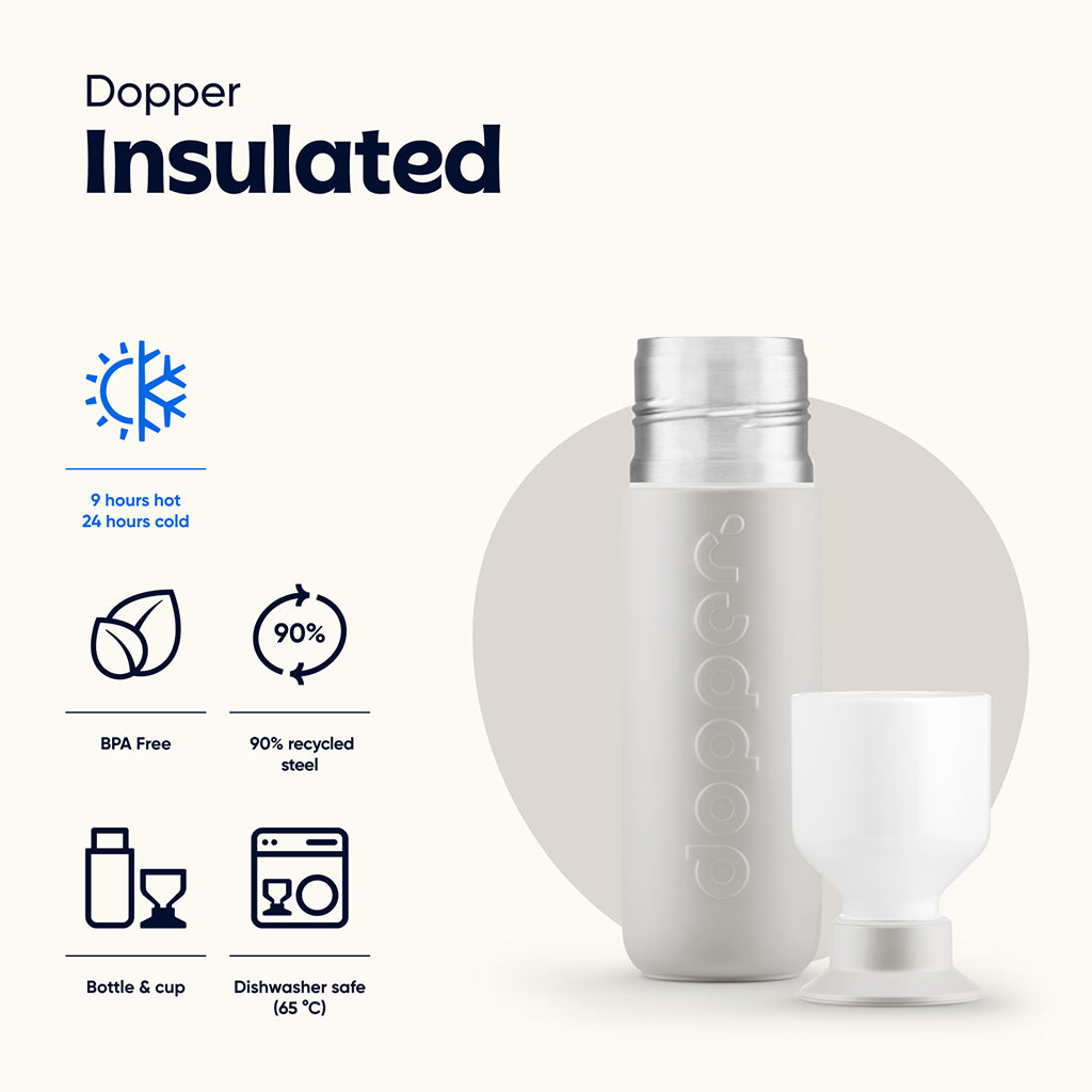 Dopper termoflaske, Insulated 350 ml - Gentle grey