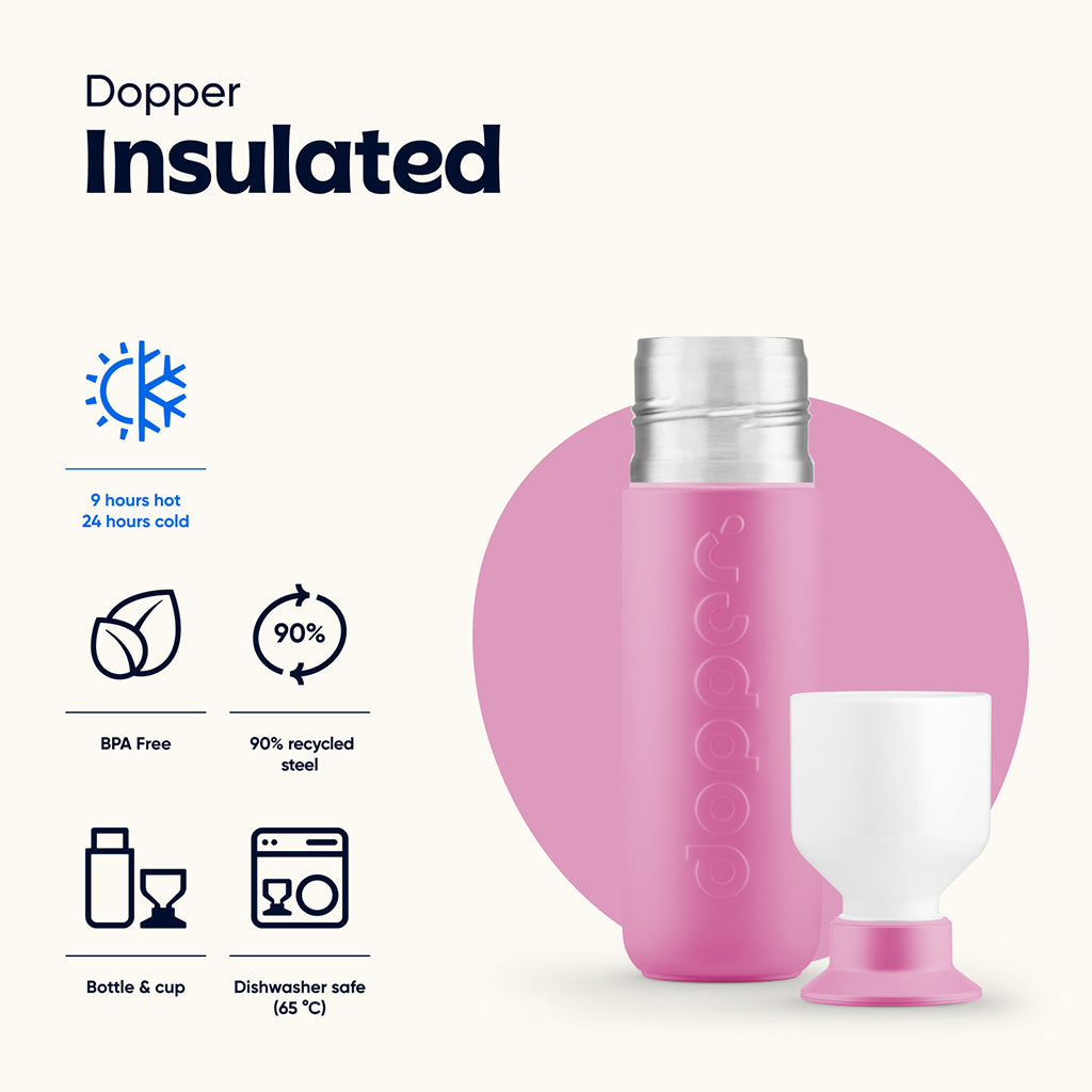 Dopper termoflaske, Insulated 350 ml - Pelican Pink