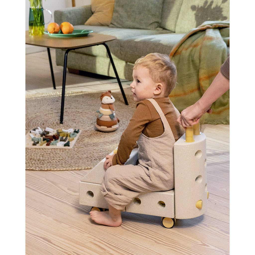 Modu byggelegetøj i skum, Explorer sæt, 20 dele - Sand Grey / Honey Yellow