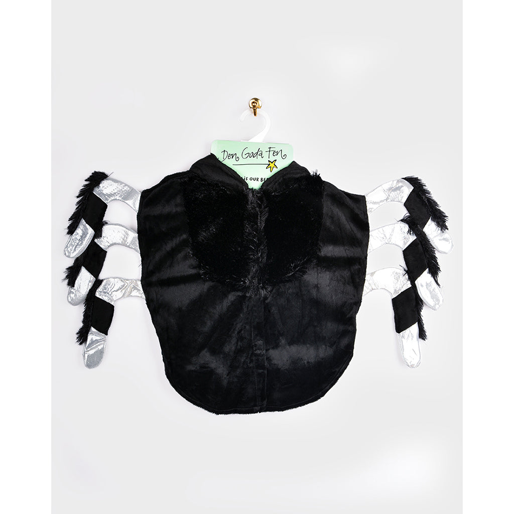 Den Goda Fen udklædning, Mini edderkop kappe - str. 86-110 cm