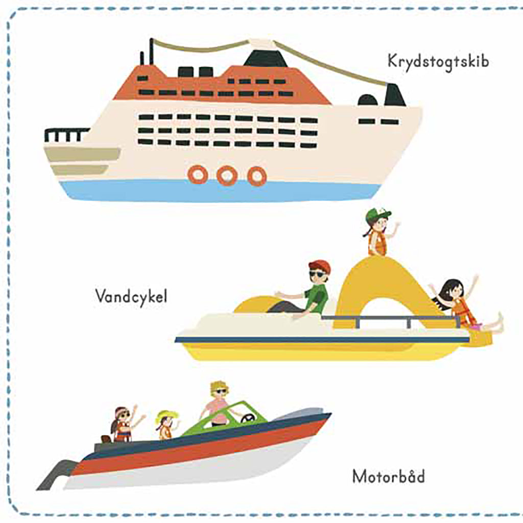 Forlaget Bolden, pap pegebog, Min fuld-af-farver billedordbog – Køretøjer