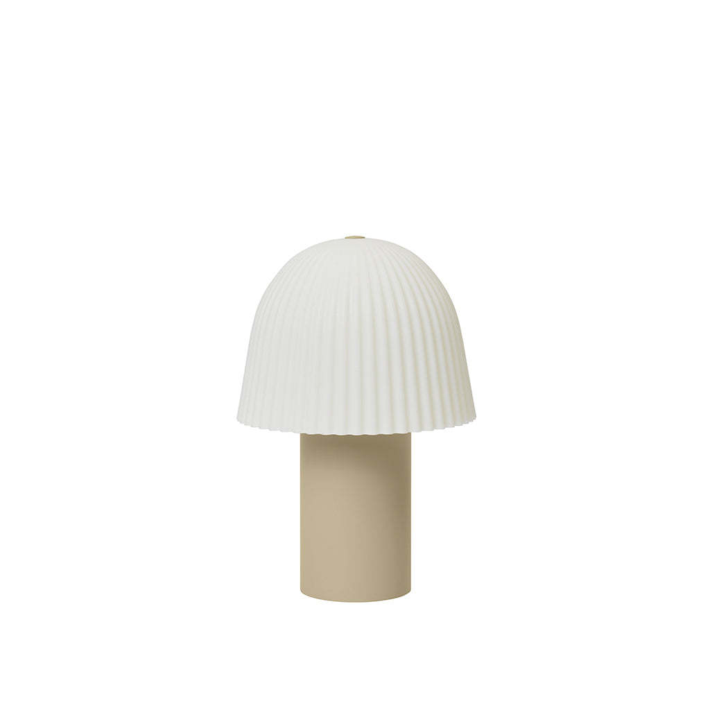 ferm Living, Frill Portable Lamp - Cashmere white