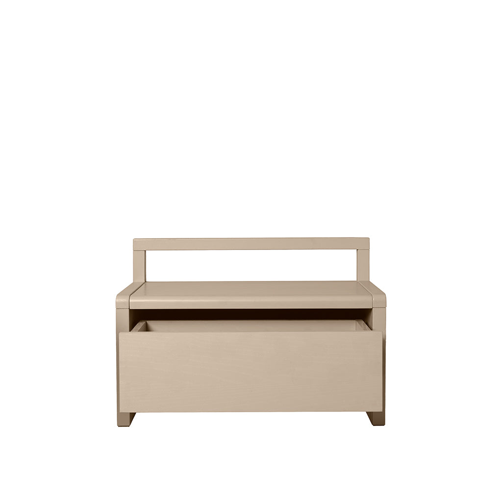 ferm Living børnebænk m opbevaring, Little Architect storage bench - Cashmere
