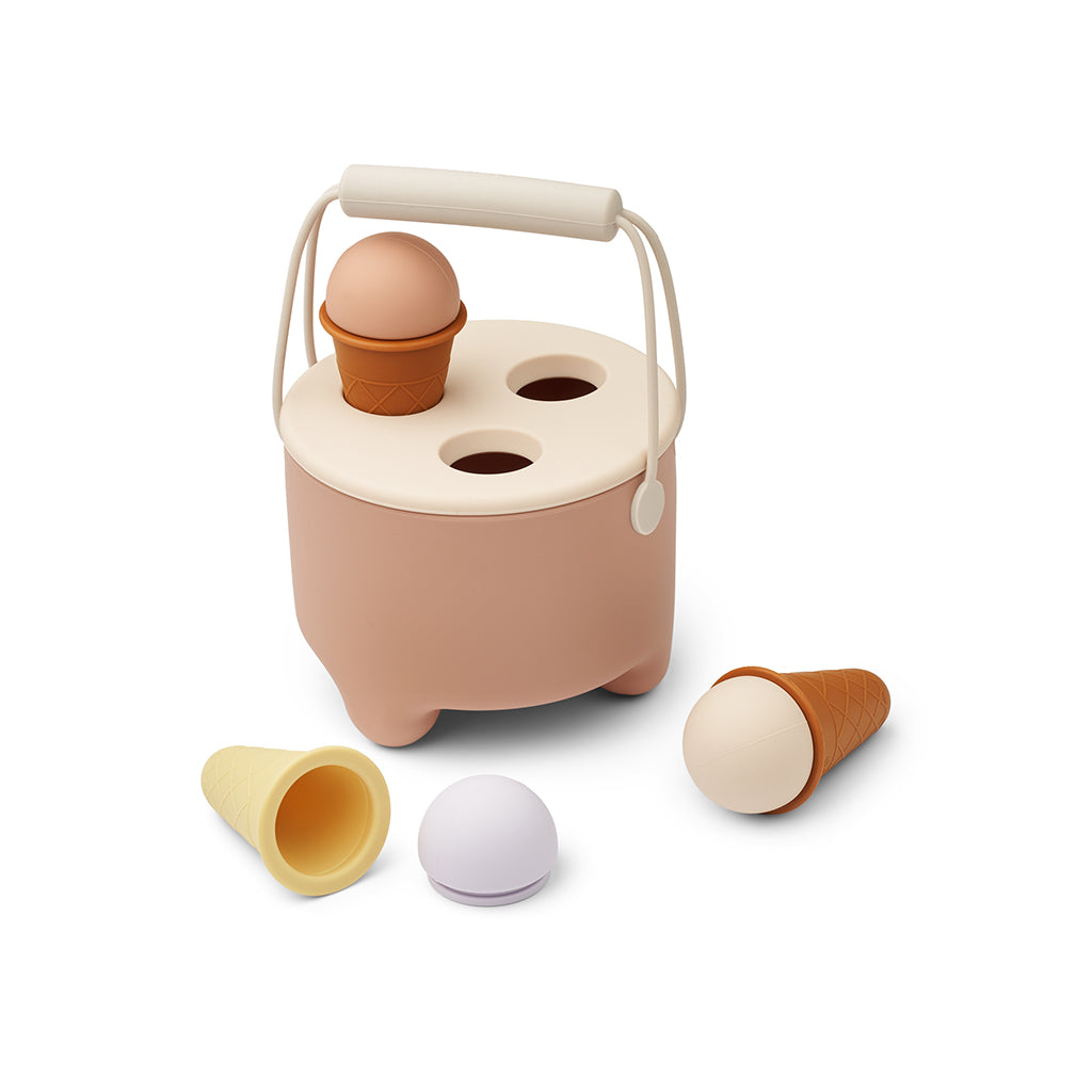 Liewood Fleur legemad i silikone, Ice cremam - Tuscany rose multi mix