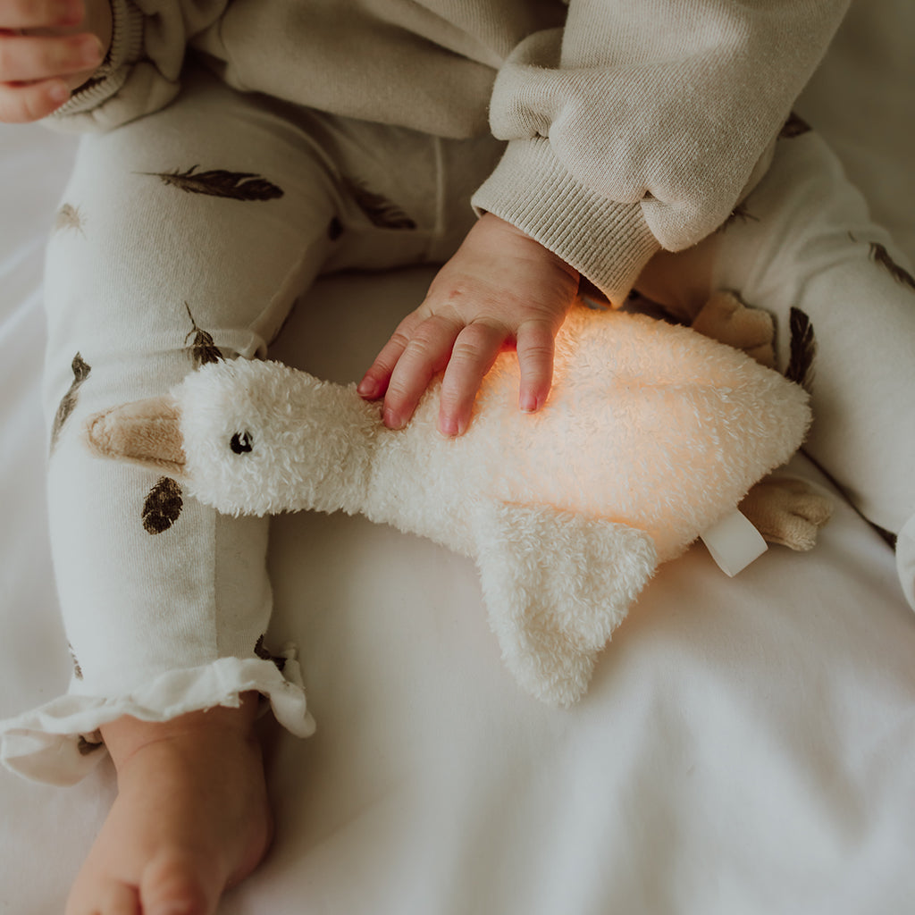 Flow Amsterdam Plys Natlampe, Liva fugl - Beige