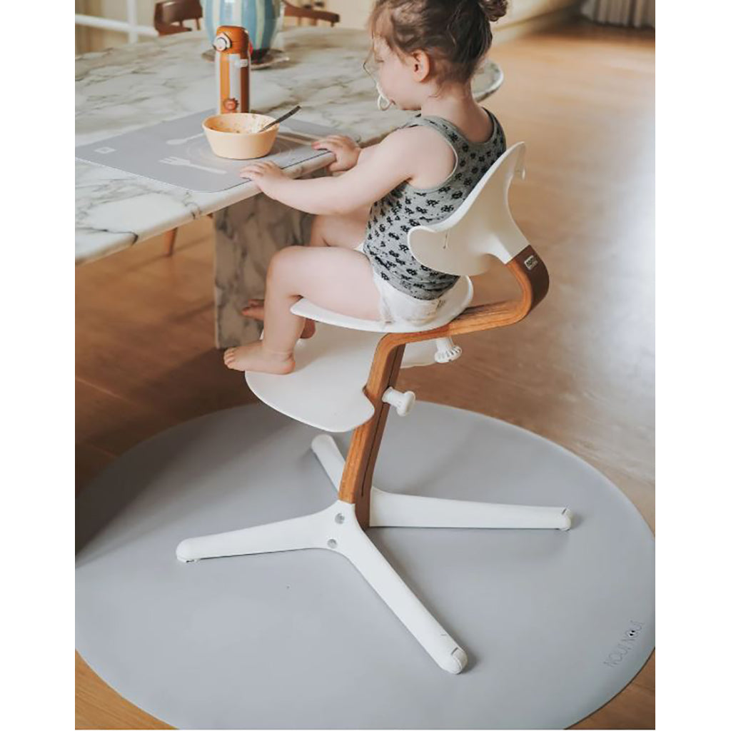 Noui Noui Floor mat, stoleunderlag, rundt - Grey Powder