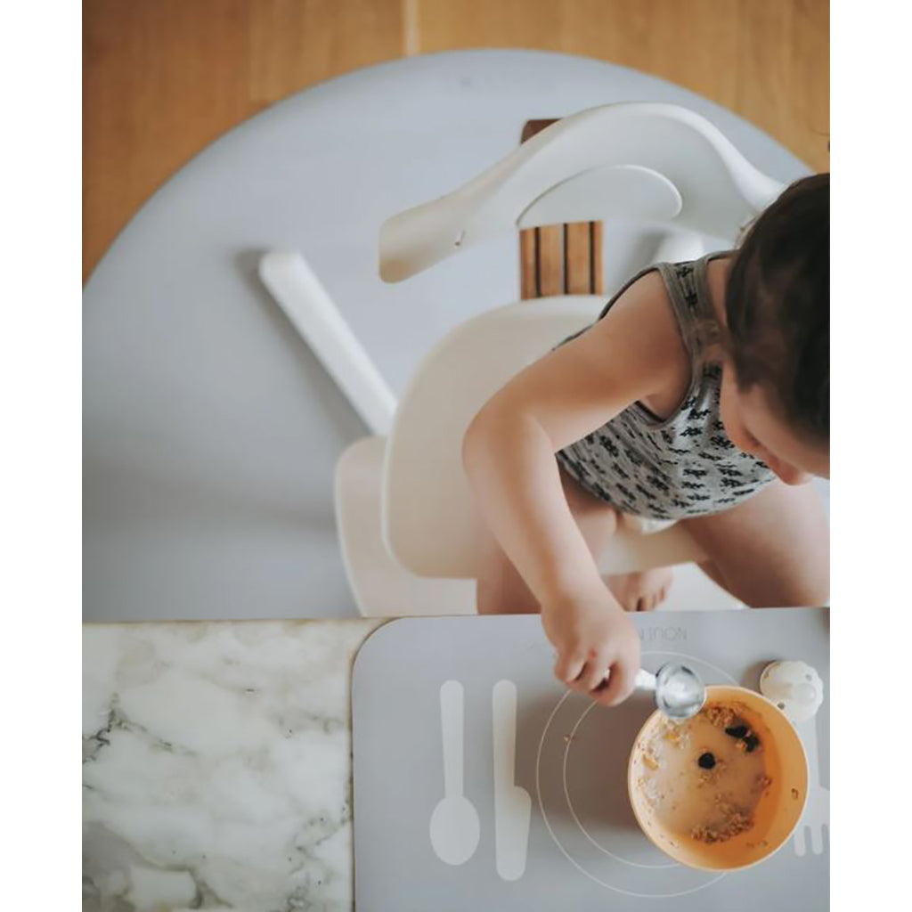 Noui Noui Floor mat, stoleunderlag, rundt - Grey Powder