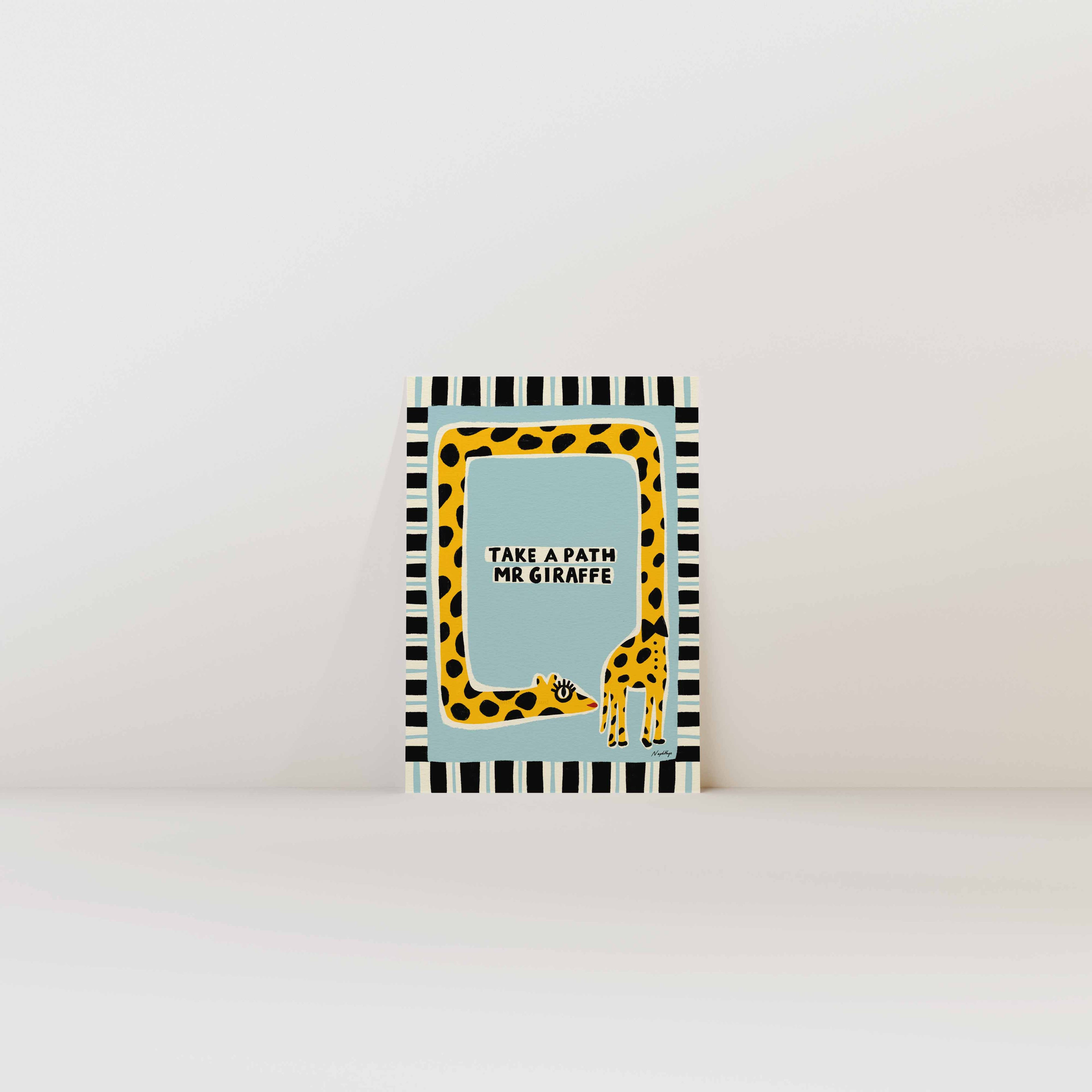 Nephthys Illustrated plakat, Take af Path Mr Giraffe - A4