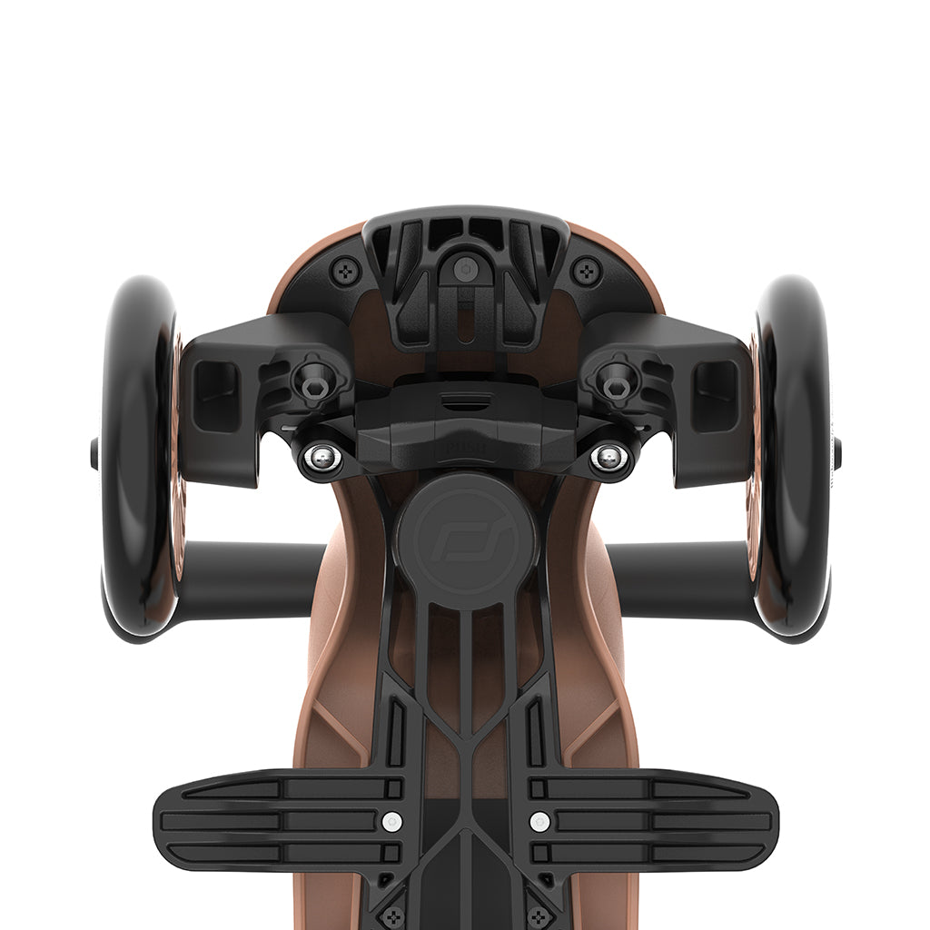 Scoot and Ride, Highway Kick 1, Push & Go scooter m skubbestang - Mocha