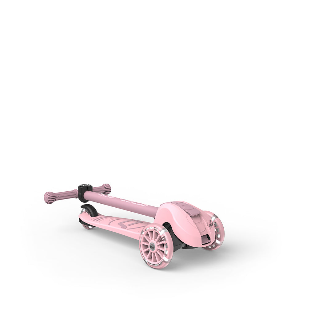 Scoot and Ride Highway Kick 3S, løbehjul - LED Rose