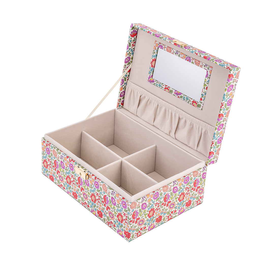 Bon Dep smykkeskrin m. Liberty print, Square - Danjo