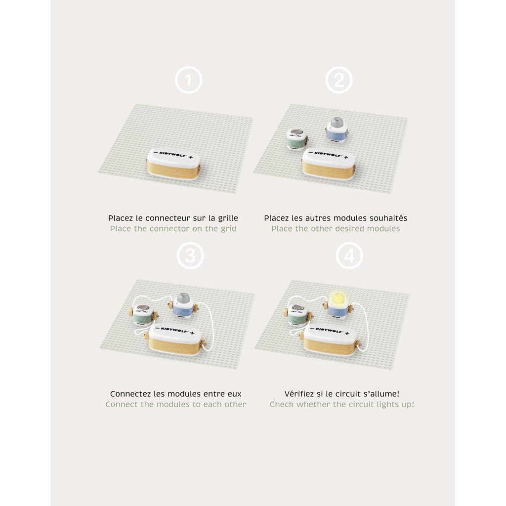 Kidyelec-Starter, - Eksperimentsæt om strøm og el - 11 dele