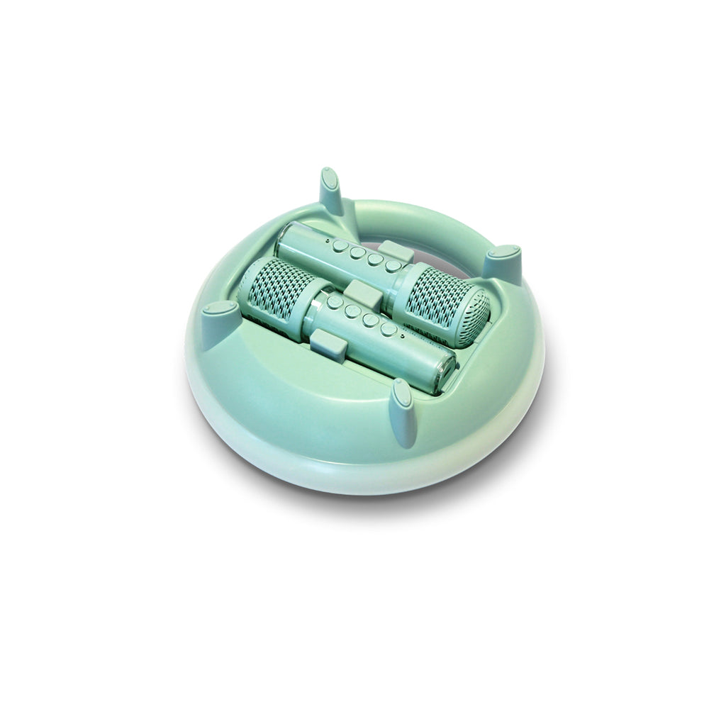 Kidykaraoke, Karaokesæt med bærbar højtaler og 2 mikrofoner