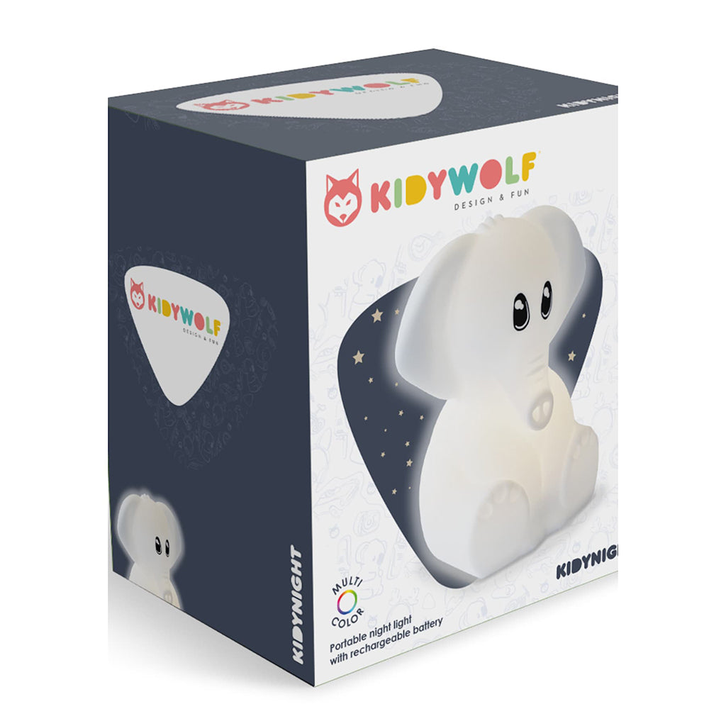 Kidynight, genopladelig natlampe - Elephant
