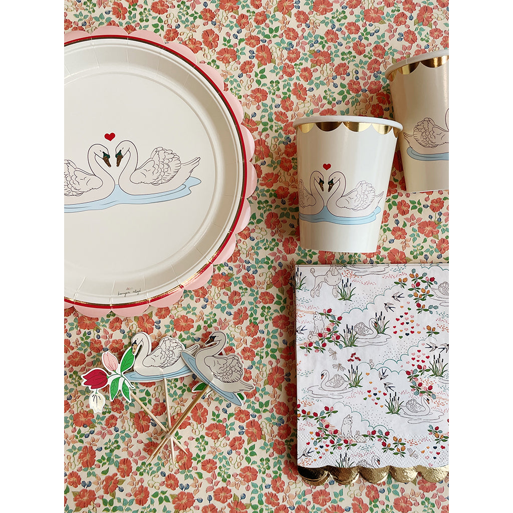 Konges Sløjd papkrus, Swan - 8 stk