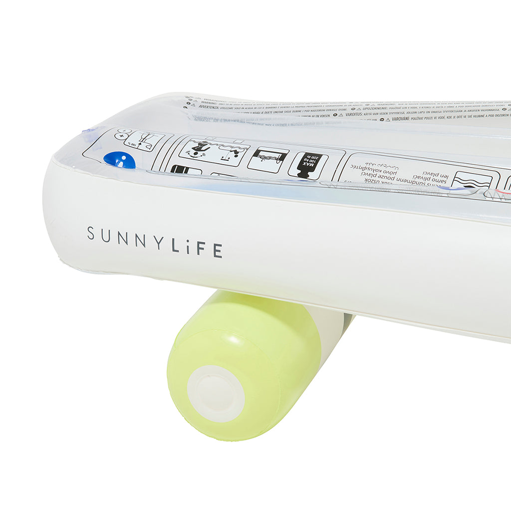 Sunnylife luftmadras, skateboard - blue/lime - Fra 6 år