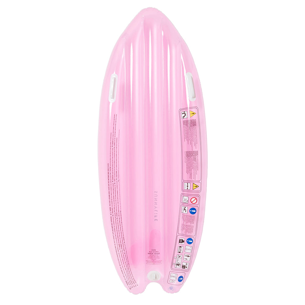 Sunnylife luftmadras, Surboard float summer sherbet bubblegum pink - Fra 6 år